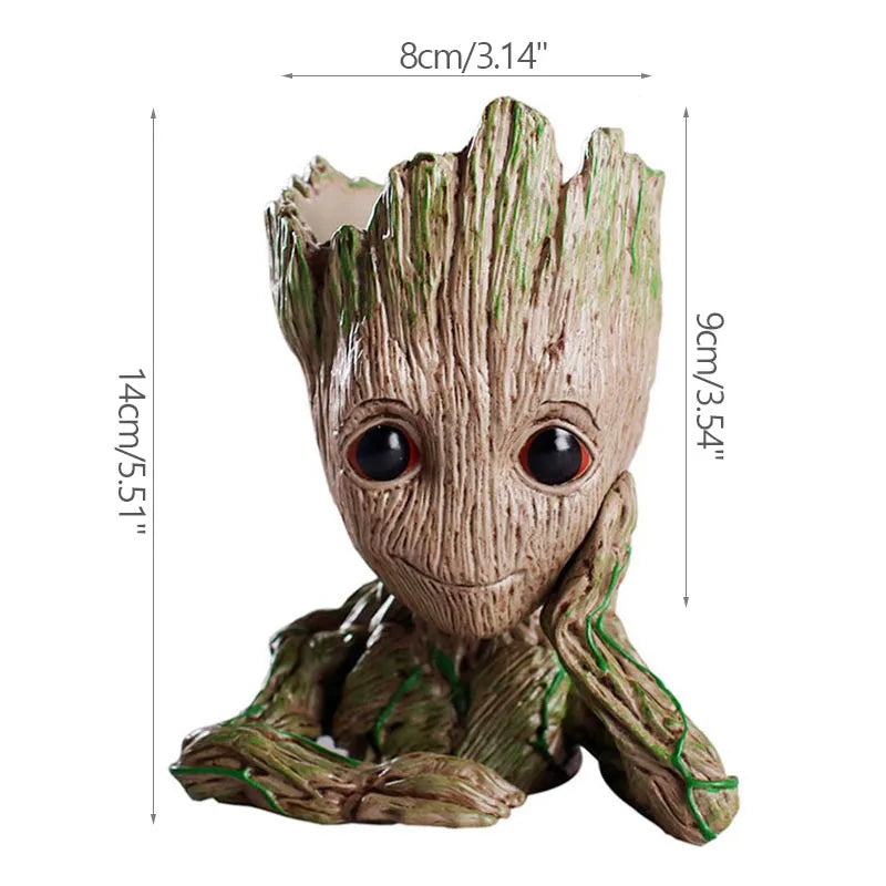 A-1 Color Groot Tree Man Planter Pot Statue For Home Decor