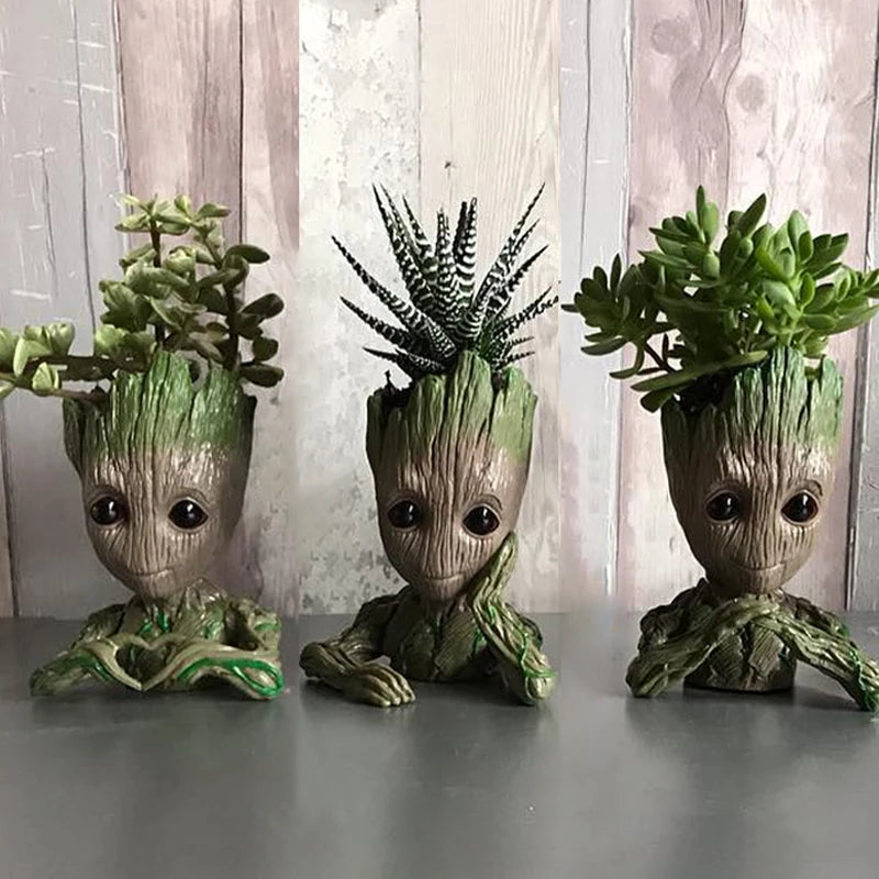 Groot Tree Man Planter Pot Statue For Home Decor