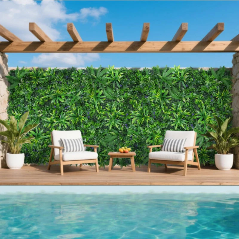 Artificial Boxwood Grass Wall Panels for Indoor Outdoor