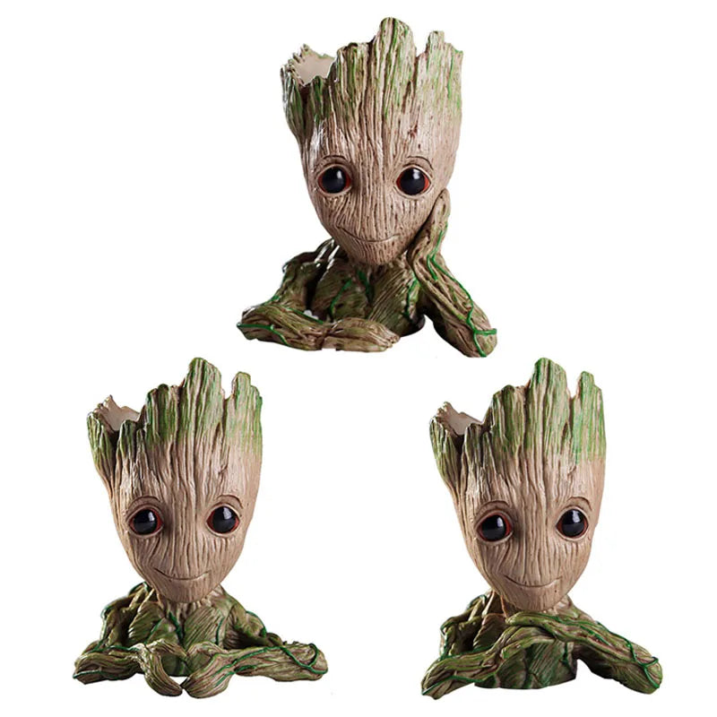 Set-E Color Groot Tree Man Planter Pot Statue For Home Decor