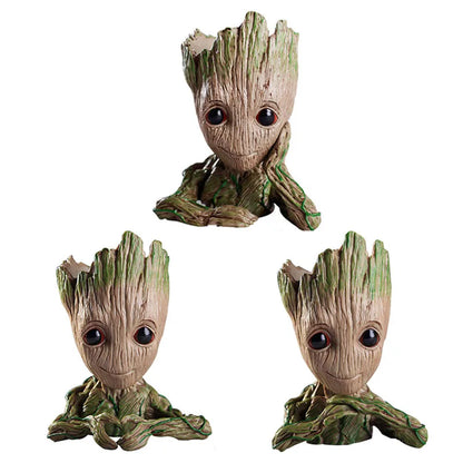 Set-E Color Groot Tree Man Planter Pot Statue For Home Decor