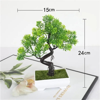 Artificial Bonsai Tree in Pot for Home Table Decor