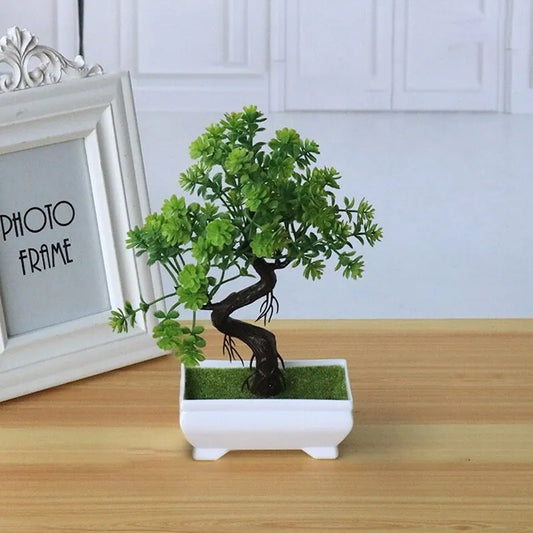 Artificial Bonsai Tree in Pot for Home Table Decor