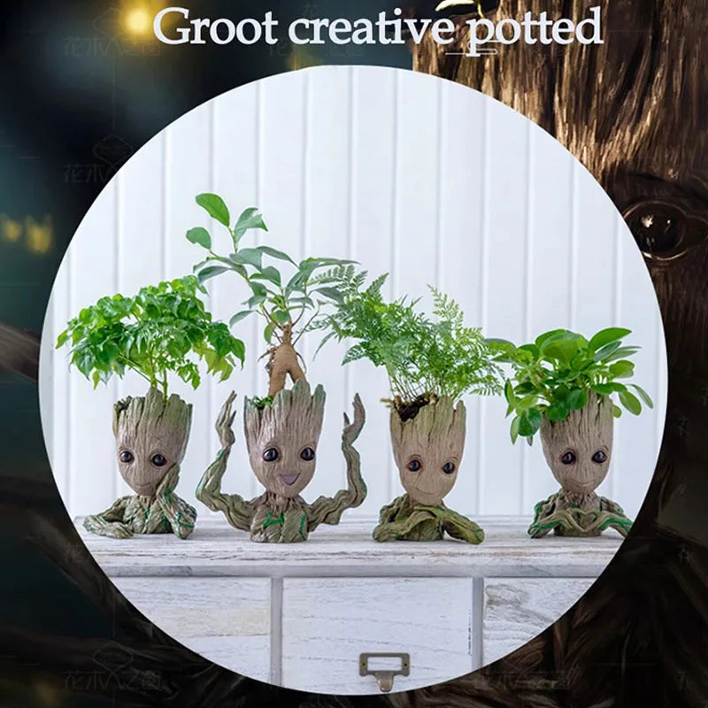 Groot Tree Man Planter Pot Statue For Home Decor