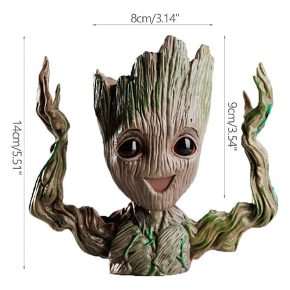 A-4 Color Groot Tree Man Planter Pot Statue For Home Decor
