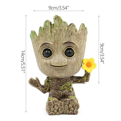 A-7 Color Groot Tree Man Planter Pot Statue For Home Decor